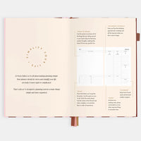 Fox + Fallow | 2026 A5 Vertical Planner - Burgundy Stripe