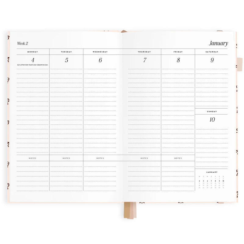 Fox & Fallow |  2027 A5 Vertical Planner - French Bows