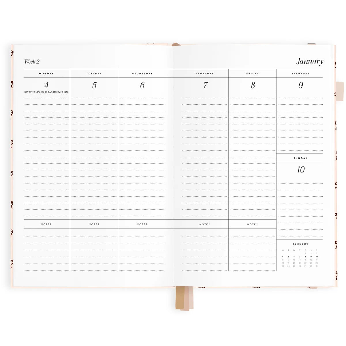 Fox & Fallow |  2027 A5 Vertical Planner - Cherry Wisteria