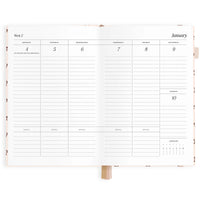 Fox & Fallow |  2027 A5 Vertical Planner - Cherry Wisteria