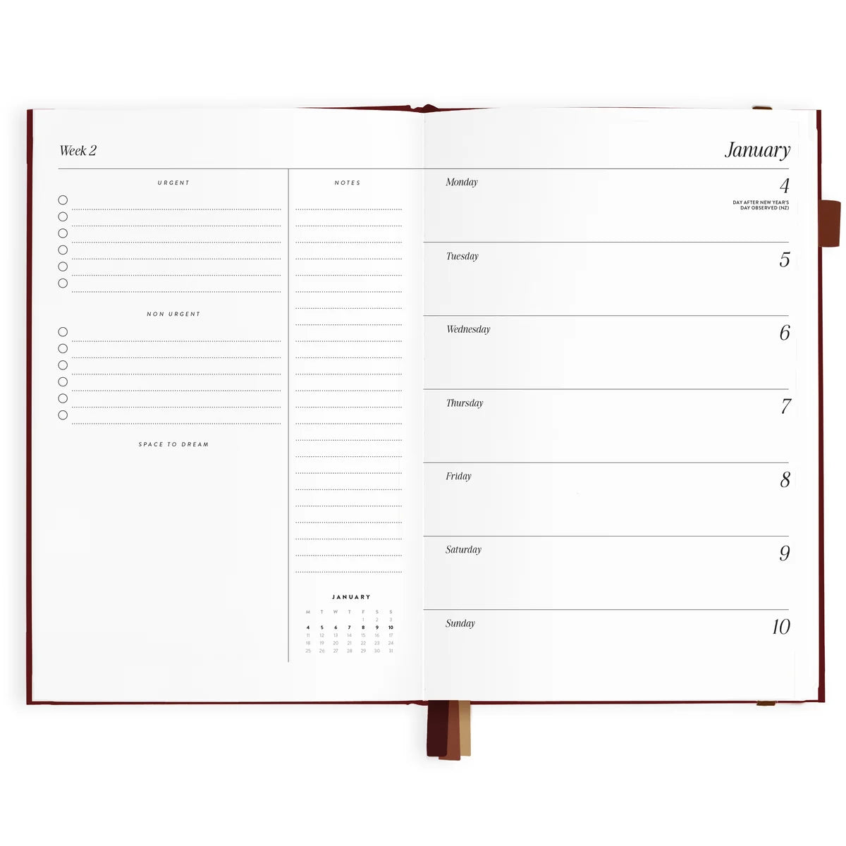 Fox & Fallow |  2027 A5 Horizontal Planner - Cherry