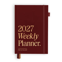 Fox & Fallow |  2027 A5 Horizontal Planner - Cherry