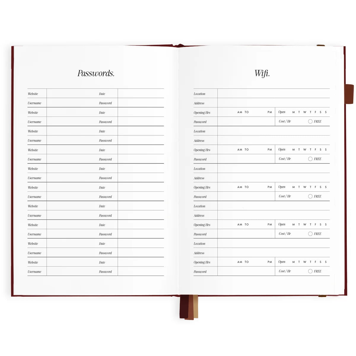 Fox & Fallow |  2027 A5 Horizontal Planner - Cherry