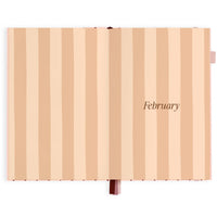 Fox & Fallow |  2027 A5 Horizontal Planner - Rosé Pinstripe
