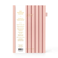 Fox & Fallow |  2027 A5 Horizontal Planner - Rosé Pinstripe