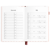 Fox & Fallow |  2027 A5 Horizontal Planner - Rosé Pinstripe