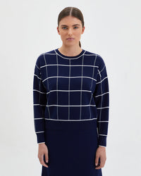 Iris & Wool | Gargle Gingham - Navy