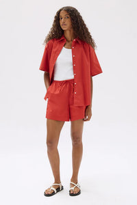 Assembly Label | Philipa Poplin Short - Papaya