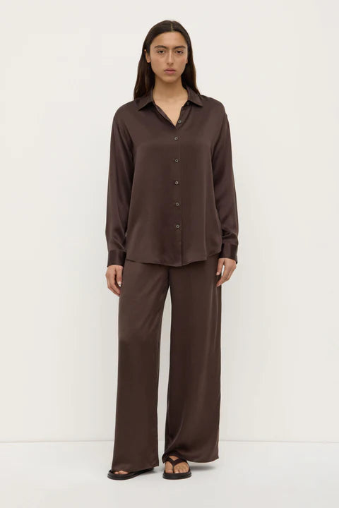 Assembly Label | Pippa Silk Shirt - Bronze