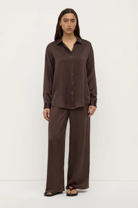 Assembly Label | Pippa Silk Shirt - Bronze