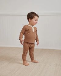 Quincy Mae | Ribbed Legging Cinnamon