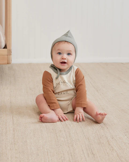 Quincy Mae | Long Sleeve Romper - Dino