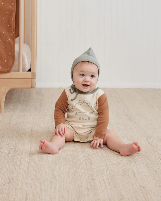 Quincy Mae | Long Sleeve Romper - Dino