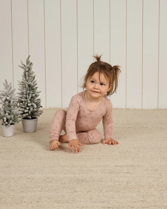 Quincy Mae | Candy Cane Bamboo Pyjama Set