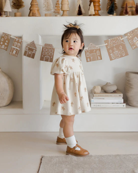 Quincy Mae | Waffle Babydoll Dress - Gingerbread