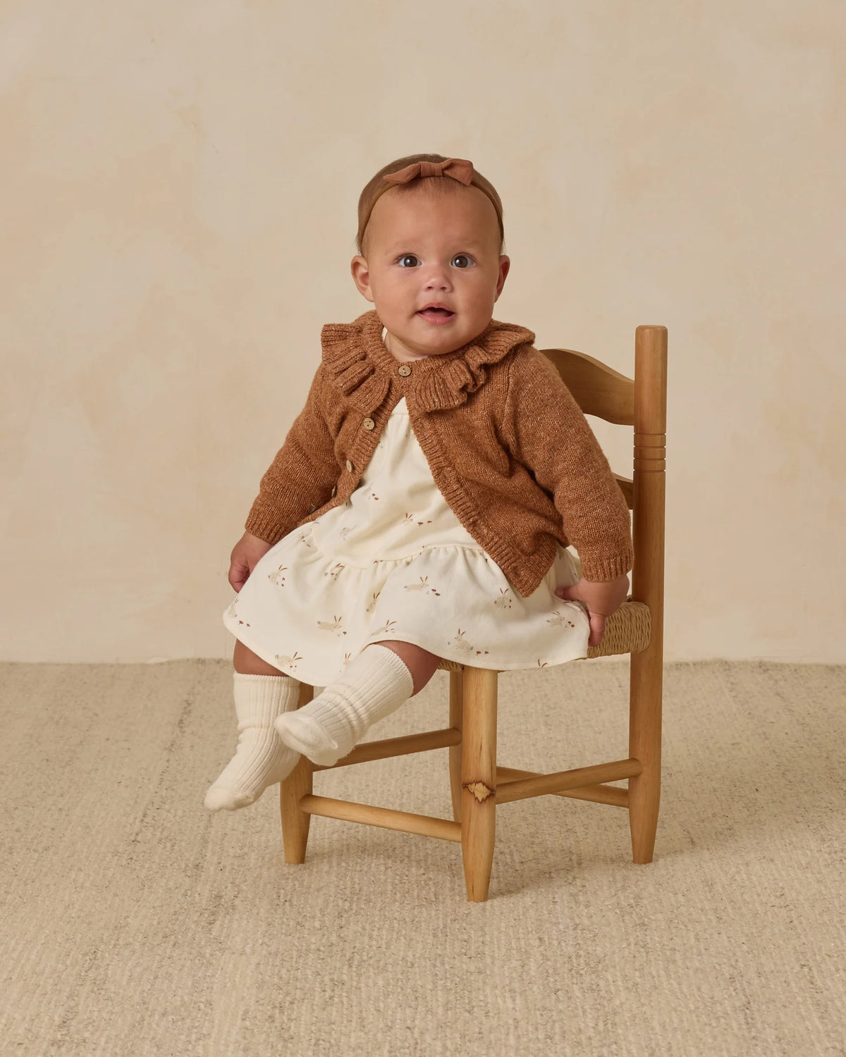 Quincy Mae | Tiered Jersey Dress - Bunnies