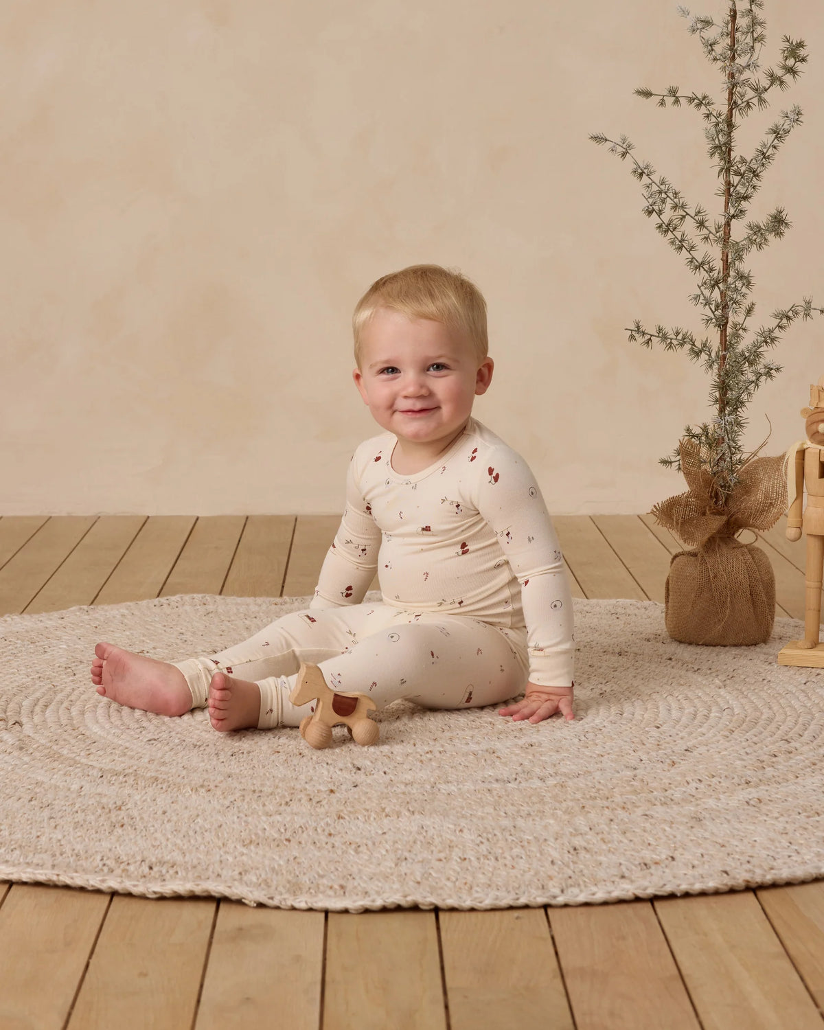 Quincy Mae | Bamboo Pyjama Set - Winter Wonderland