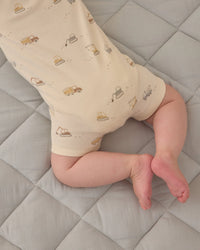 Quincy Mae | Zip Short-Sleeved Sleeper - Construction