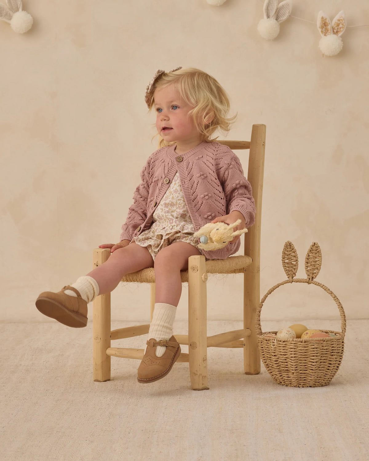 Quincy Mae | Knit Cardigan - Mauve