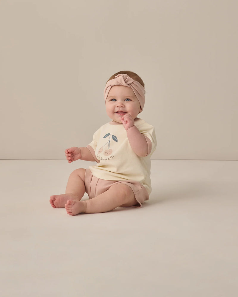 Quincy Mae | Ringer Tee - Cherry