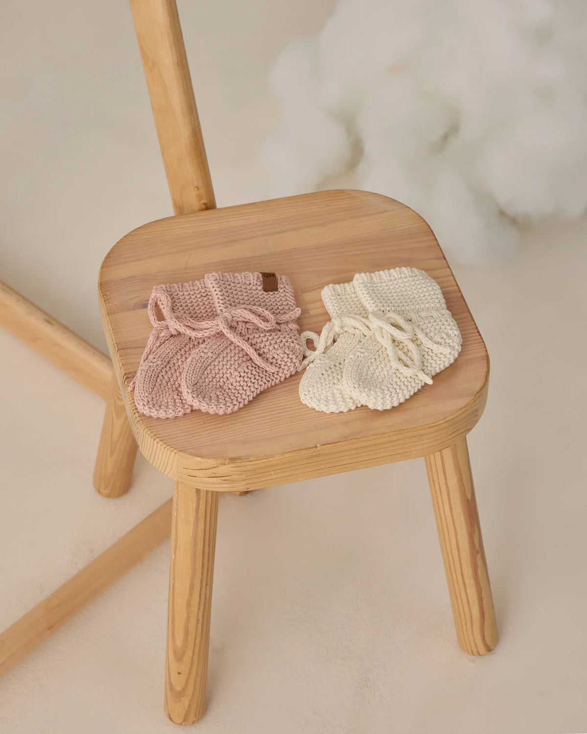 Quincy Mae | Knit Booties - Natural