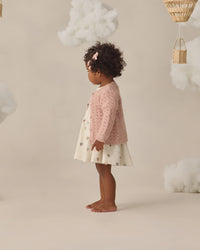 Quincy Mae | Scalloped Cardigan - Blush