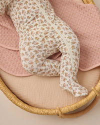 Quincy Mae | Bamboo Zip Footie - Wildflower