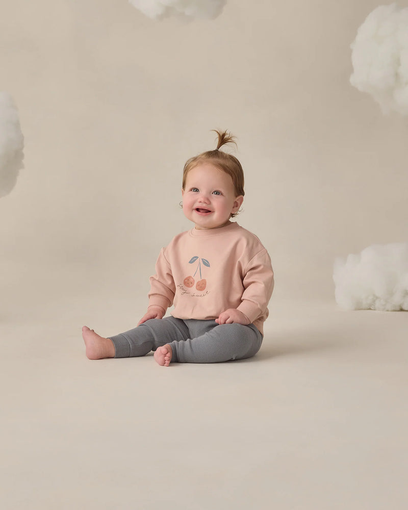 Quincy Mae | Relaxed Sweatshirt - Cherry