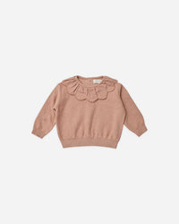 Quincy Mae | Rose Petal Knit Sweater