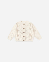 Quincy Mae | Knit Cardigan - Natural