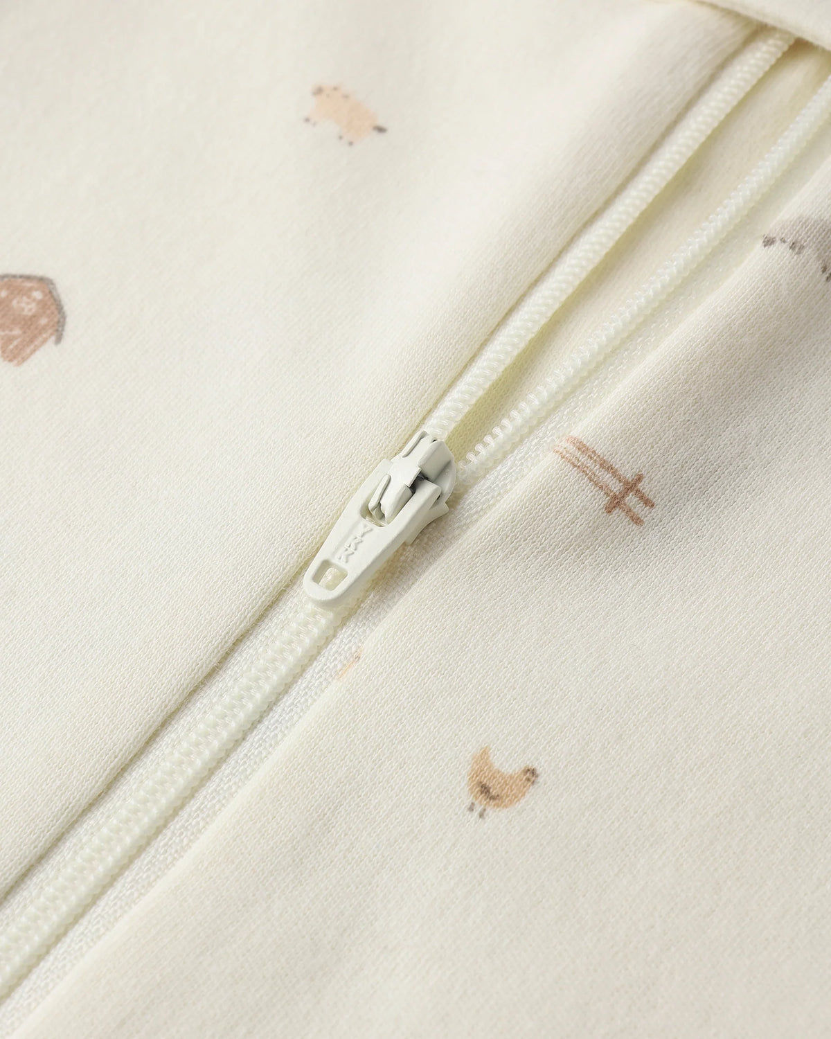 Quincy Mae | Zip Long-Sleeved Footie Sleeper - Farm