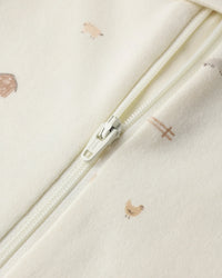 Quincy Mae | Zip Long-Sleeved Footie Sleeper - Farm
