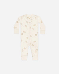 Quincy Mae | Zip Long Sleeve Sleeper - Puppies