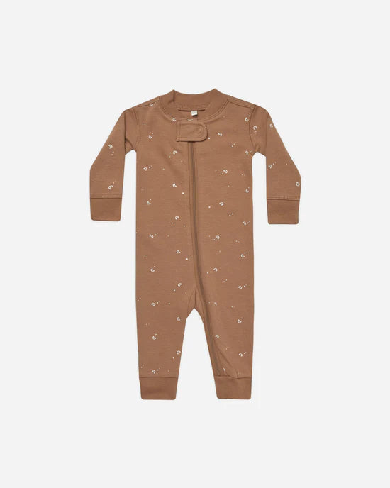 Quincy Mae | Zip Long Sleeve Sleeper - Moons