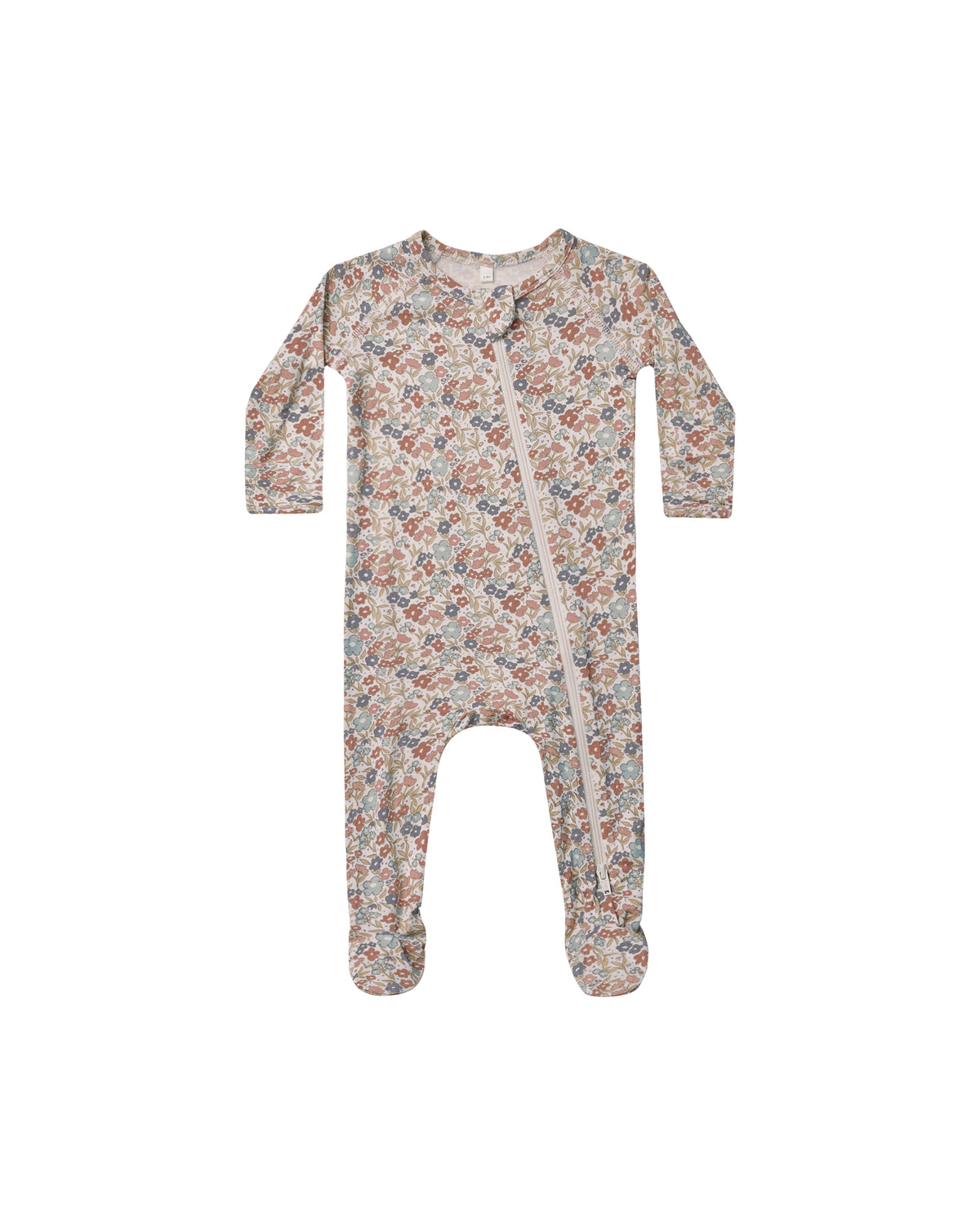 Quincy Mae | Bloom Bamboo Zip Footie