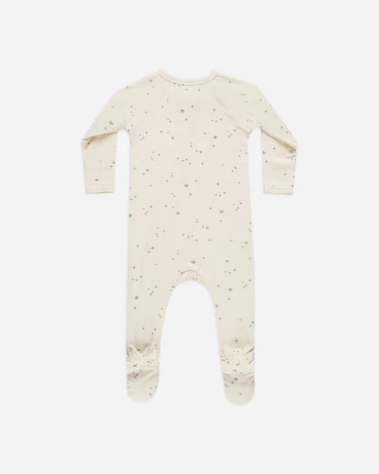 Quincy Mae | Twinkle Bamboo Zip Footie