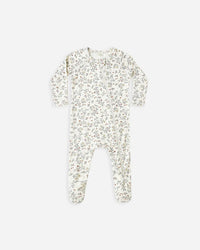 Quincy Mae | Bamboo Zip Footie - Woodland