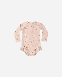 Quincy Mae | Olivia Rashguard One-Piece - Cherries