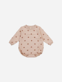 Quincy Mae | Crewneck Bubble Romper - Daisies