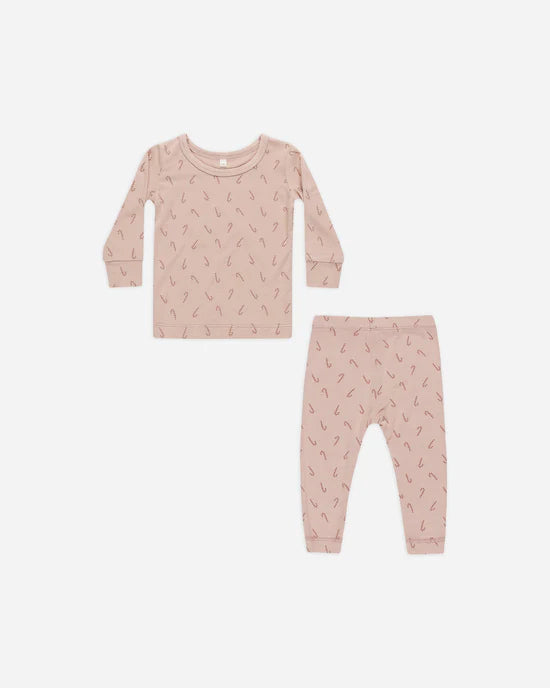 Quincy Mae | Candy Cane Bamboo Pyjama Set