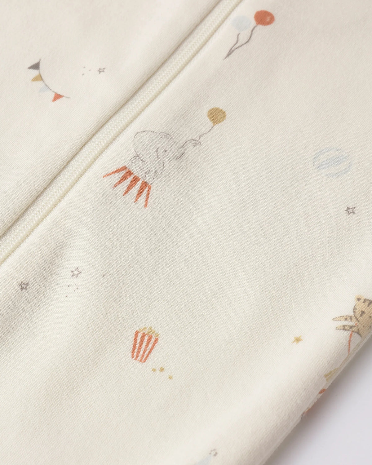 Quincy Mae | Zip Long-Sleeved Footie Sleeper - Carnival