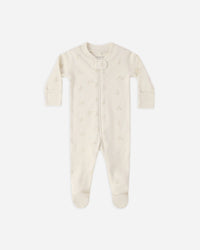 Quincy Mae | Zip Long-Sleeved Footie Sleeper - Bunnies