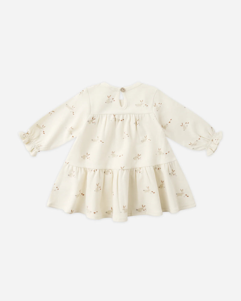 Quincy Mae | Tiered Jersey Dress - Bunnies