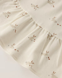 Quincy Mae | Tiered Jersey Dress - Bunnies