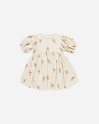 Quincy Mae | Waffle Babydoll Dress - Gingerbread