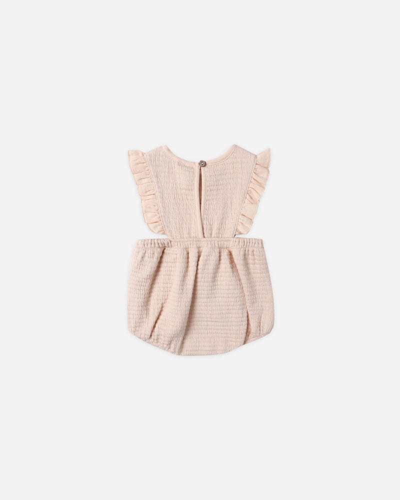 Quincy Mae | Ruffle Bubble Romper - Antique