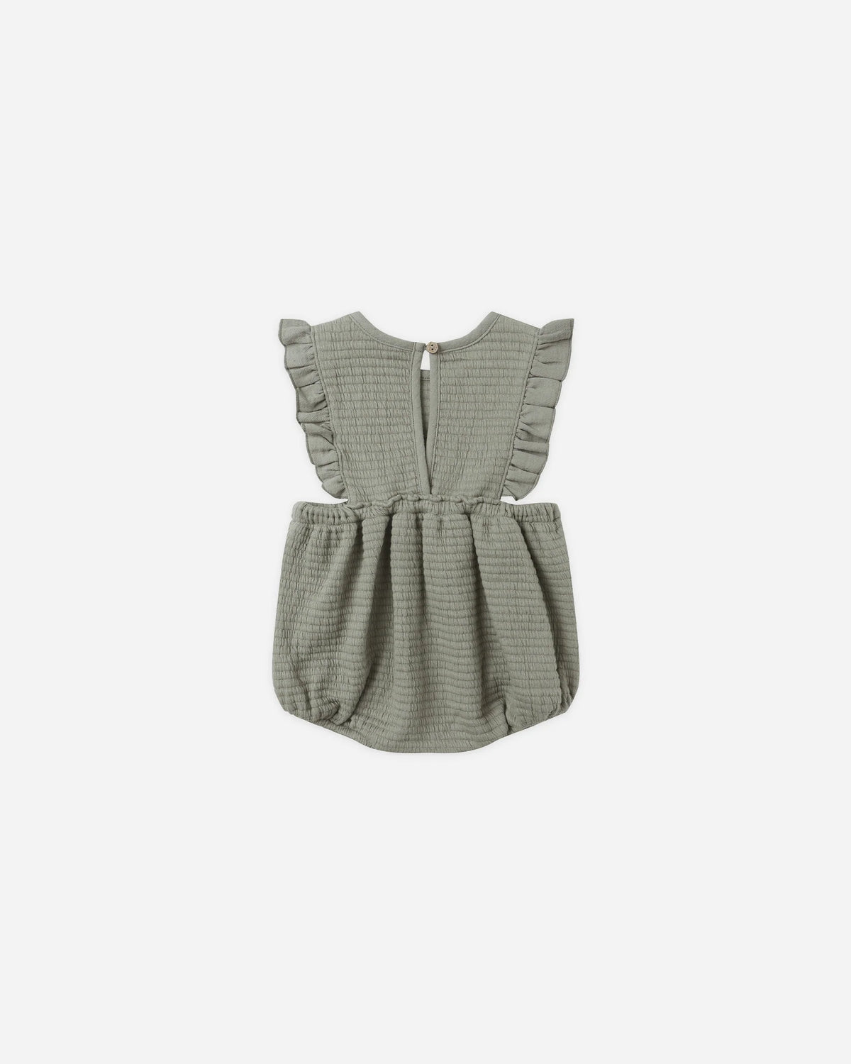 Quincy Mae | Ruffle Bubble Romper - Forest