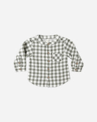 Quincy Mae | Milo Shirt - Forest Check