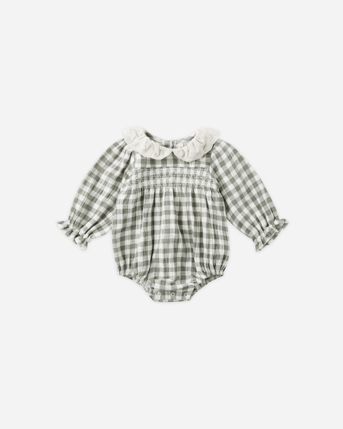 Quincy Mae | Callie Romper - Forest Check