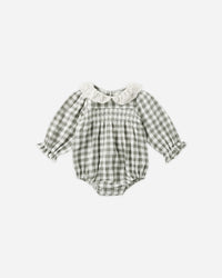 Quincy Mae | Callie Romper - Forest Check